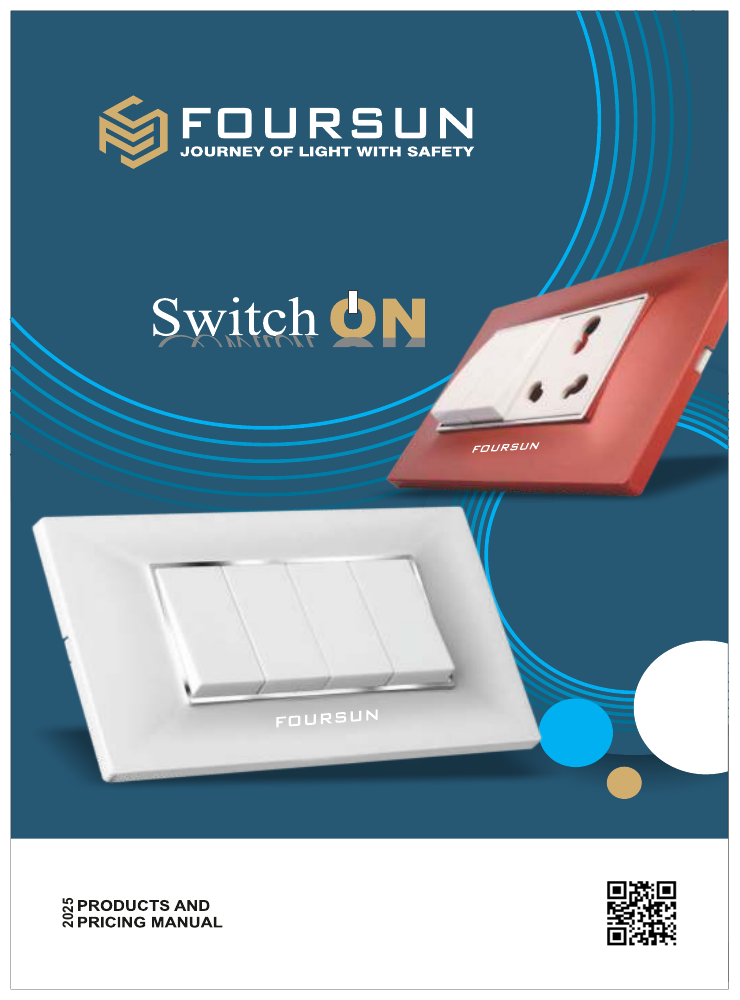 Actual cover of the Foursun switches catalogue