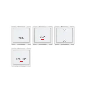 20AMP SWITCHES 240V 2-MODULE (AURA)